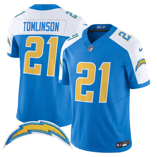 Men's Los Angeles Chargers 2024 Vapor Limited Jersey - All Stitched - Alternate - LaDainian Tomlinson — view 1