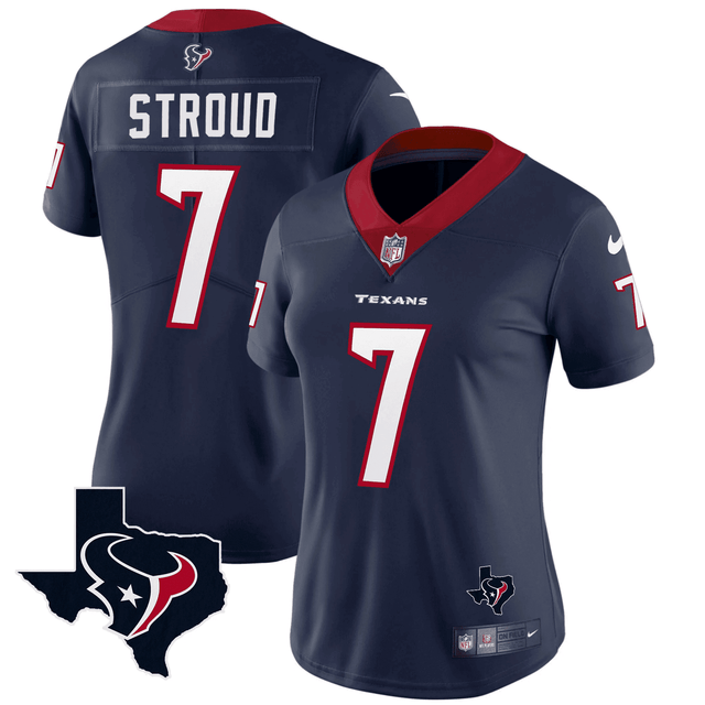 C.J. Stroud Houston Texans Vapor Limited Jersey - All Stitched - Navy — view 1