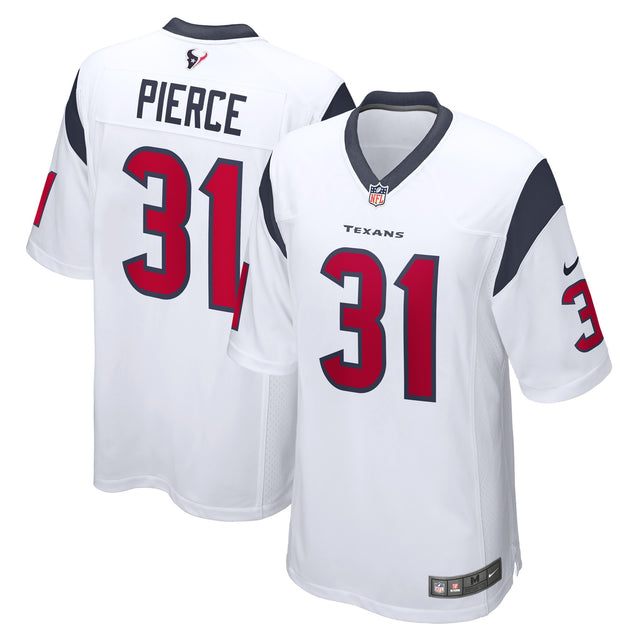 Dameon Pierce Houston Texans Game White Jersey - All Stitched - White — view 1