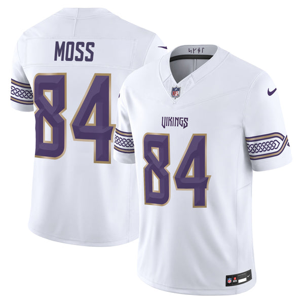 Men's Minnesota Vikings 2026 Rivalries Vapor Limited Jersey - All Stitched - White - Randy Moss — view 1