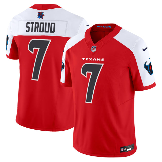 Men's Houston Texans 2024 Vapor Limited Jersey - All Stitched - Red Alternate - C.J. Stroud — view 1