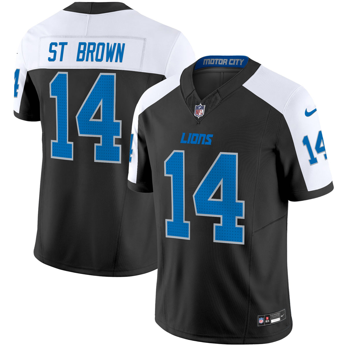 Men's Detroit Lions 2024 Vapor Limited Jersey - All Stitched - Alternate - St. Brown — view 1