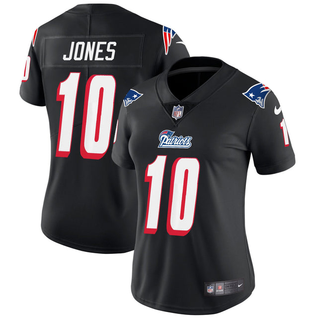Women's Patriots 1996 Throwback Limited Vapor Jersey - All Stitched - Black - Mac Jones — view 1