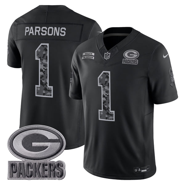 Green Bay Packers 2026 Salute to Service Vapor Limited Jersey - All Stitched - Micah Parsons — view 1