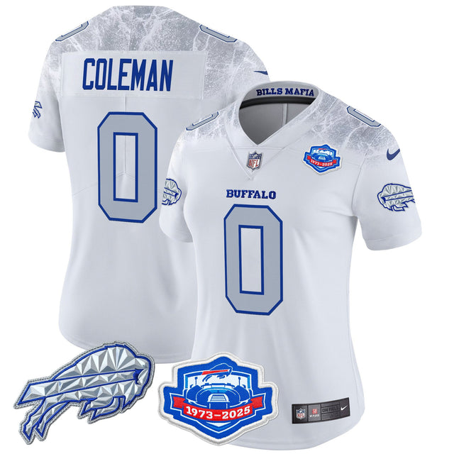 Women's Buffalo Bills 2025 Rivalries Vapor Limited Jersey - Farewell Season Patch - All Stitched - Cold Front - Keon Coleman — view 1