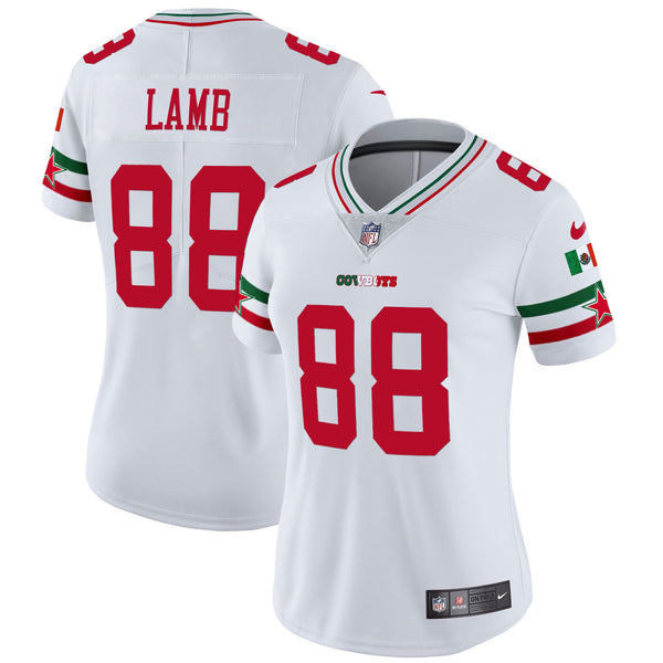 Women's Cowboys Mexico Vapor Limited Jersey - All Stitched - White - CeeDee Lamb — view 1