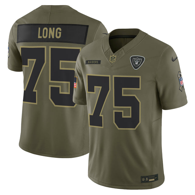 Las Vegas Raiders 2025 Salute to Service Vapor Limited Jersey - All Stitched - Howie Long — view 1