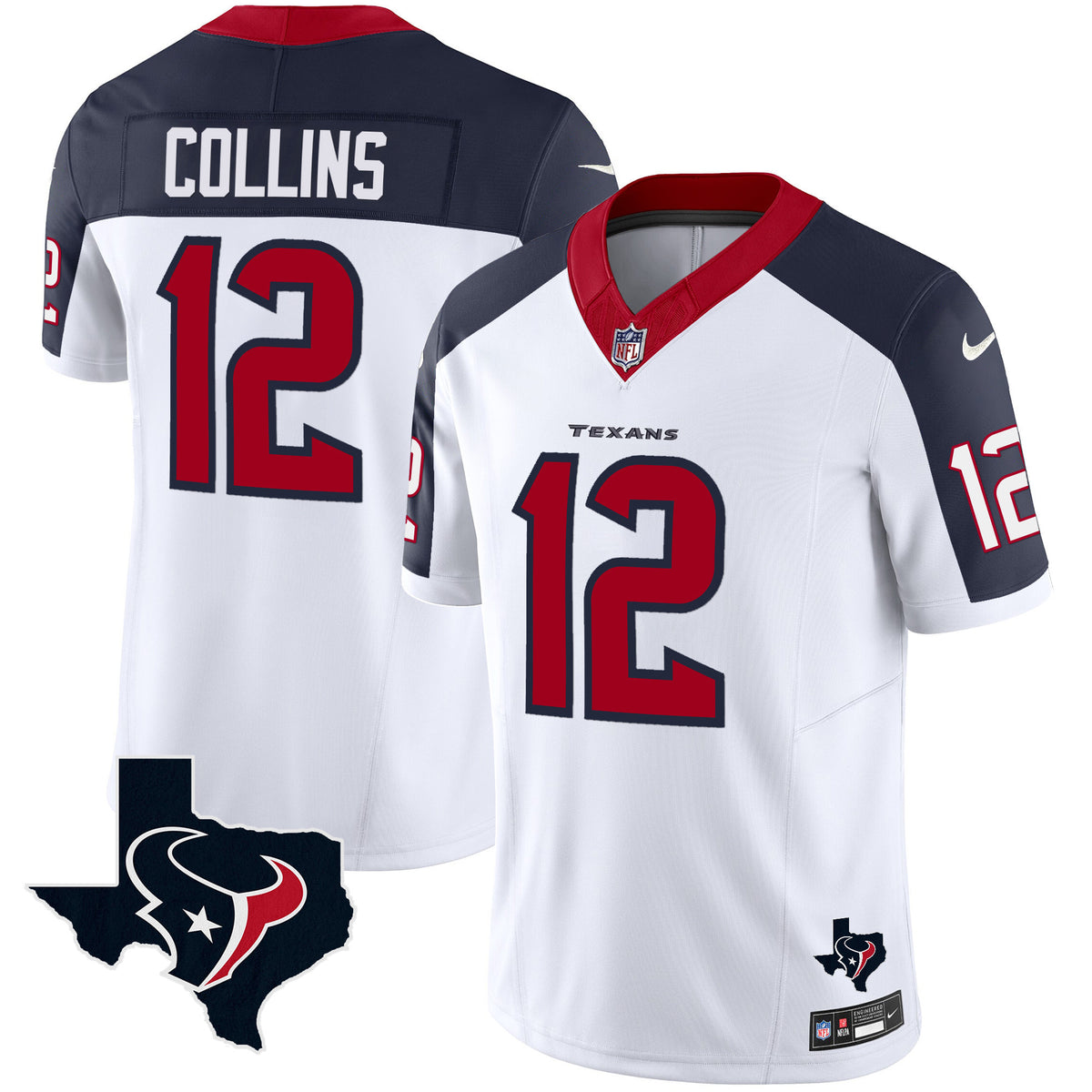 Men's Houston Texans Vapor Limited Jersey - All Stitched - Inverted - Nico Collins — view 1