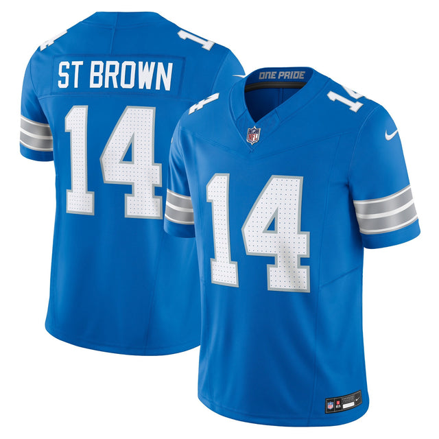 Men's Detroit Lions 2024 Vapor Limited Jersey - All Stitched - Blue - St. Brown — view 1