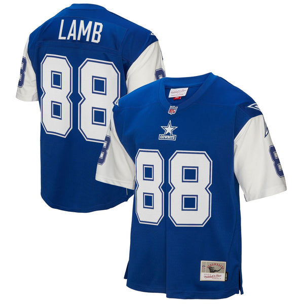 Men's Dallas Cowboys Throwback Player Jersey - All Stitched - Royal - CeeDee Lamb — view 1