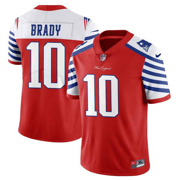 Men's New England Patriots 2023 City Edition Jersey - All Stitched - Red Alternate - Tom Brady — view 1