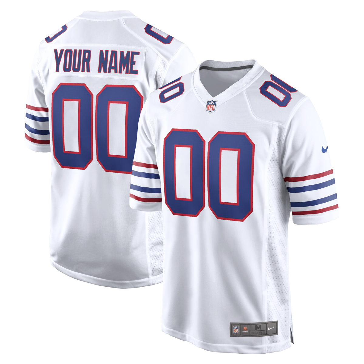 Buffalo Bills Road Game Custom Jersey - All Stitched ~4400602 — view 1