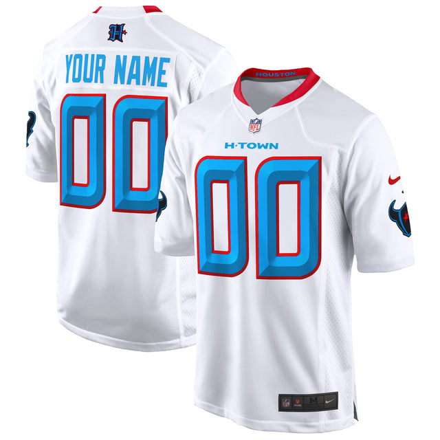 Houston Texans 2024 Game Custom Jersey - All Stitched - White — view 1