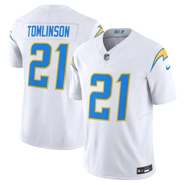 Men's Los Angeles Chargers 2024 Vapor Limited Jersey - All Stitched - White - LaDainian Tomlinson — view 1