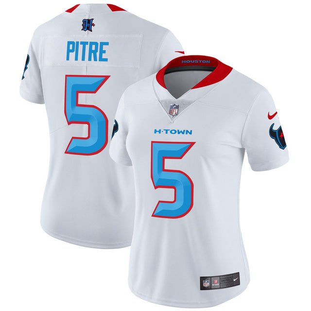 Women's Houston Texans 2024 Vapor Limited Jersey V2 - All Stitched - White Limited - Jalen Pitre — view 1