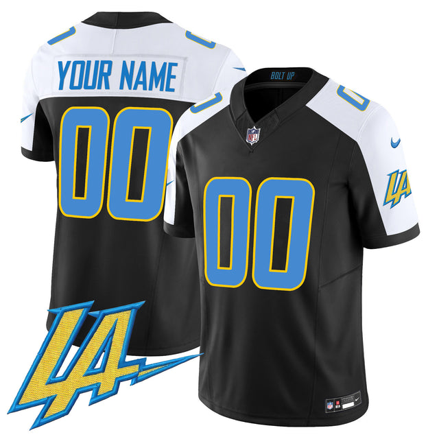 Chargers Vapor Limited Custom Jersey V2 - All Stitched - Black Alternate — view 1