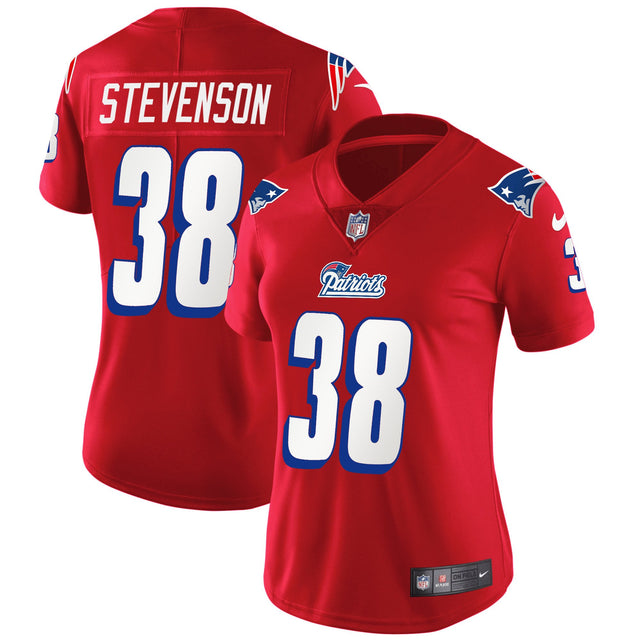 Women's Patriots 1996 Throwback Limited Vapor Jersey - All Stitched - Red - Rhamondre Stevenson — view 1