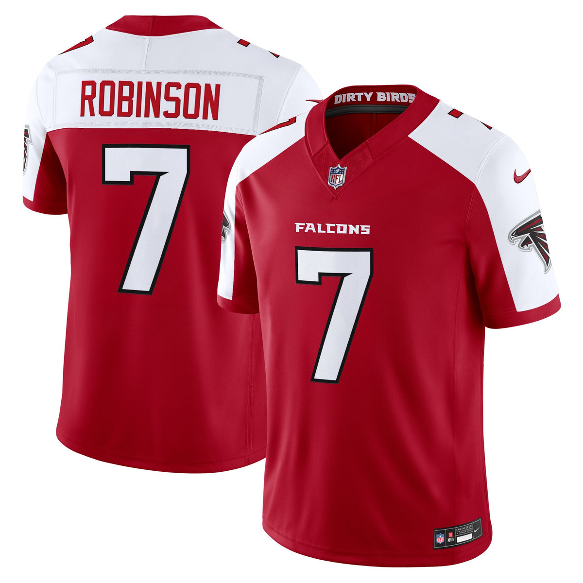 Men's Atlanta Falcons 2026 Vapor Limited Jersey - All Stitched - Red Alternate - Bijan Robinson — view 1