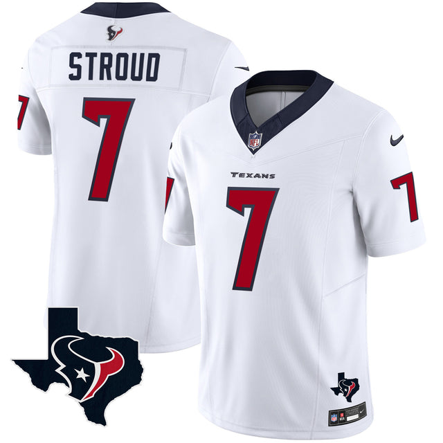 C.J. Stroud Houston Texans Vapor Limited Jersey - All Stitched - White — view 1