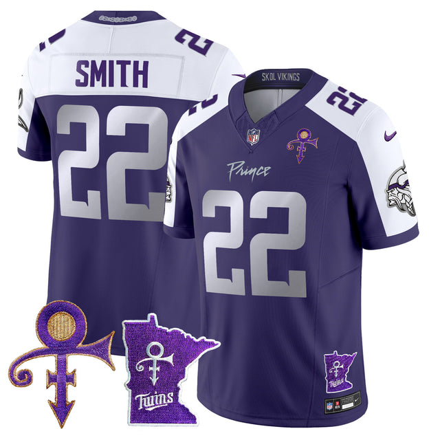 Men's Minnesota Vikings 2024 Prince Vapor Limited Jersey V2 - All Stitched - Purple Alternate - Harrison Smith — view 1
