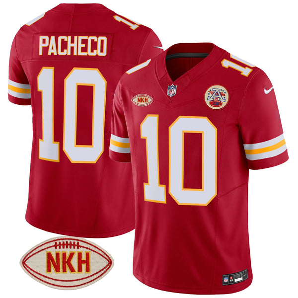 Men's Chiefs NKH Patch 2023 Vapor Limited Jersey - All Stitched - Red - Isiah Pacheco — view 1