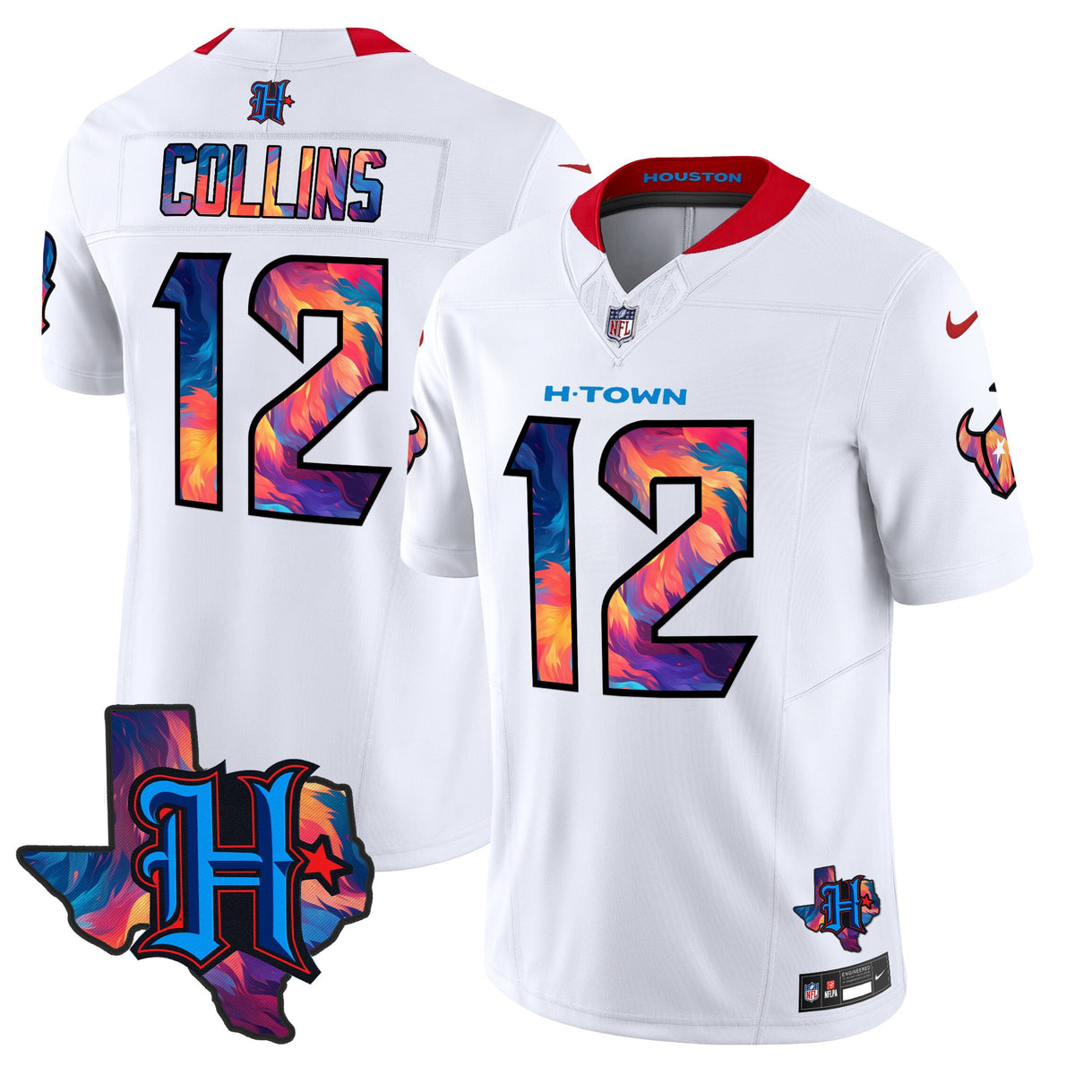 Men's Houston Texans 2024 Special Vapor Limited Jersey - All Stitched - White - Nico Collins — view 1