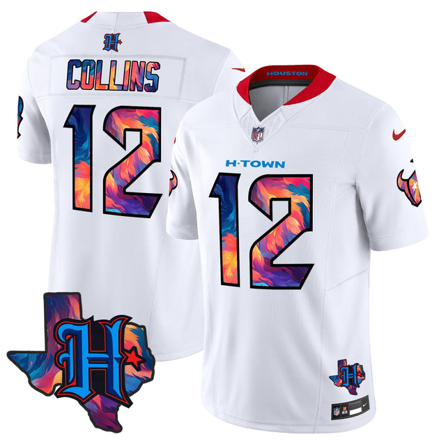 Men's Houston Texans 2024 Special Vapor Limited Jersey - All Stitched - White - Nico Collins — view 1