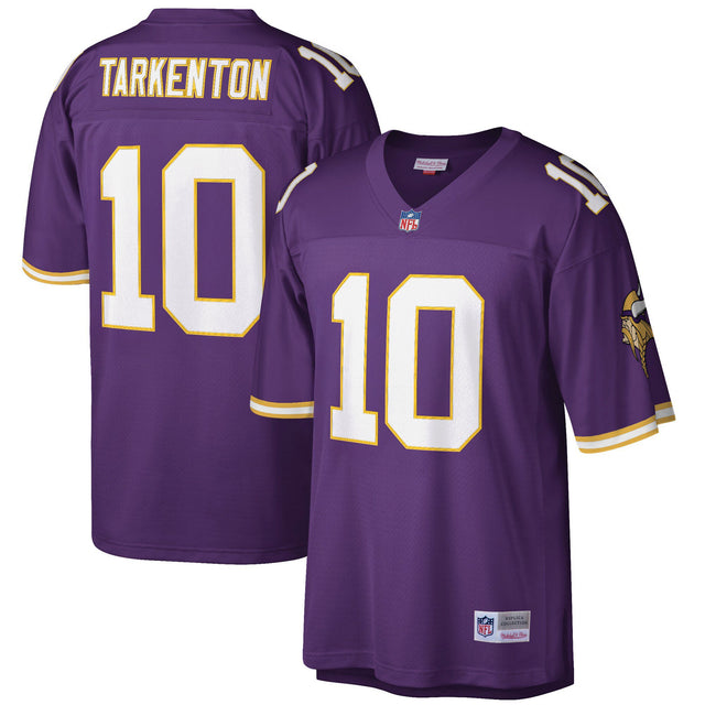 Men's Minnesota Vikings Throwback Player Jersey - All Stitched - Purple Retired - Fran Tarkenton — view 1