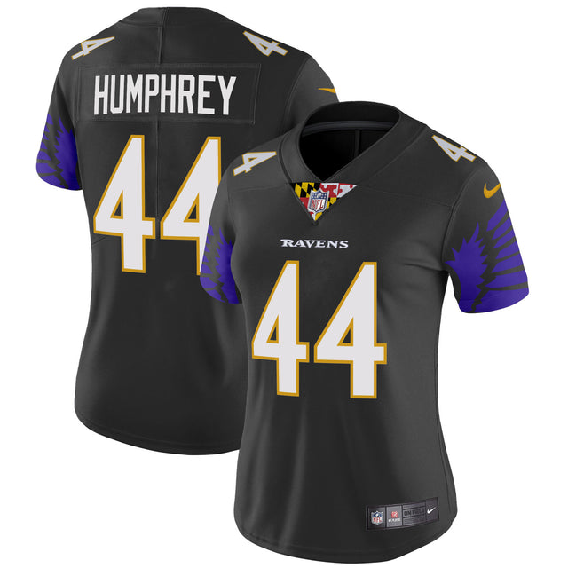 Women's Ravens Special Vapor Limited Jersey - All Stitched - Black - Marlon Humphrey — view 1