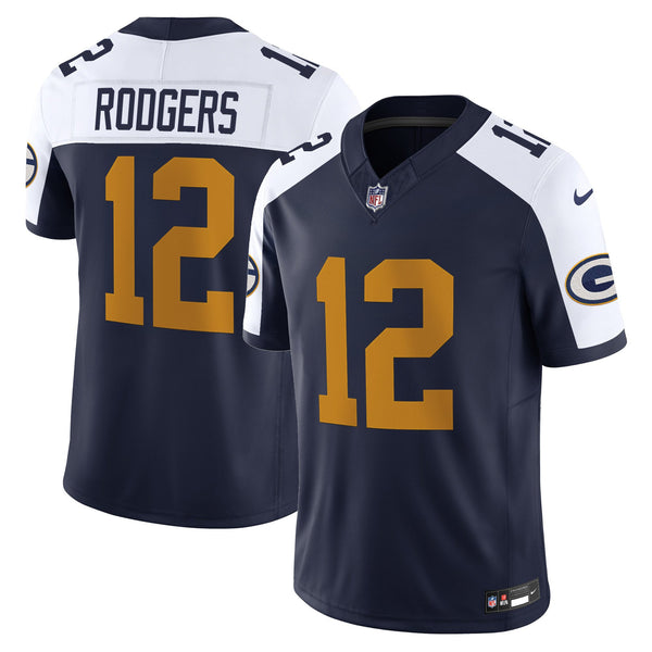 Men's Green Bay Packers The 1923 Classic Vapor Limited Jersey - All Stitched - Navy Alternate - Aaron Rodgers — view 1