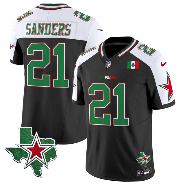 Men's Dallas Cowboys 2025 Mexico Vapor Limited Jersey - All Stitched - Alternate - Deion Sanders — view 1
