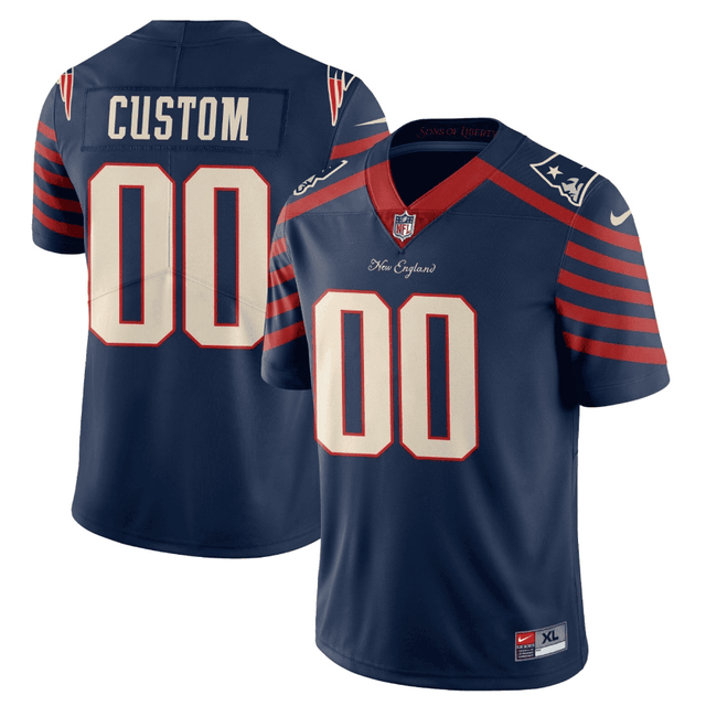 New England Patriots 2023 City Edition Custom Jersey – All Stitched - Navy — view 1