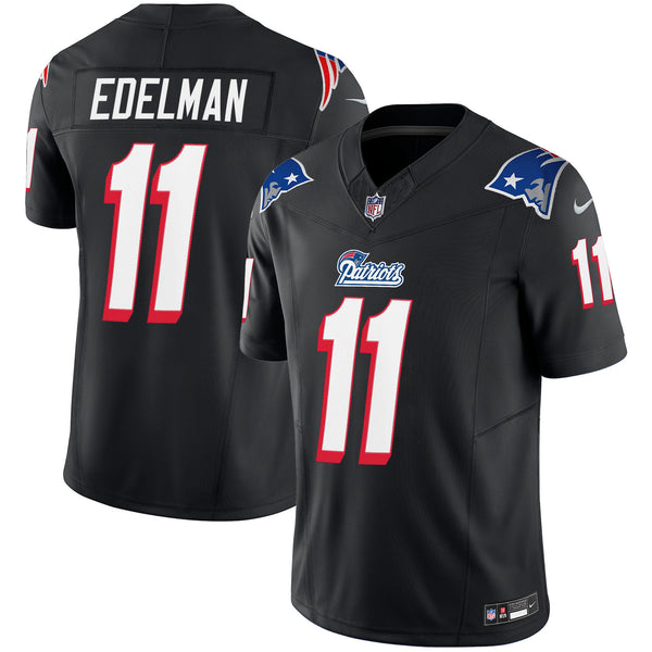 Youth's Patriots 1996 Throwback Limited Vapor Jersey - All Stitched - Black - Julian Edelman — view 1