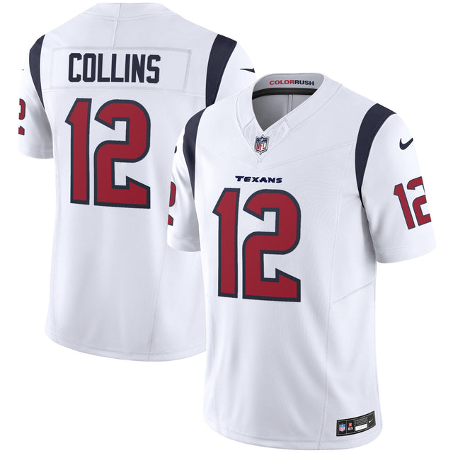 Men's Houston Texans Color Rush Legend Vapor Jersey - All Stitched - White - Nico Collins — view 1