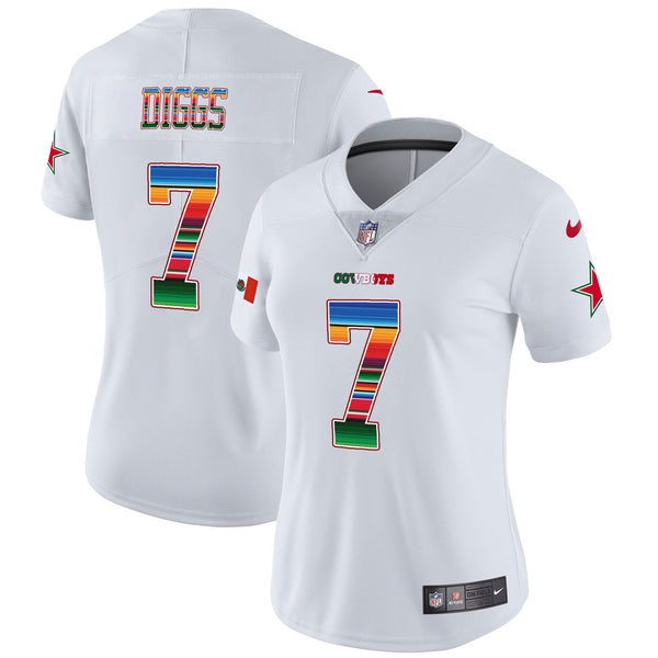 Women's Cowboys Mexico Vapor Limited Jersey V2 - All Stitched - White - Trevon Diggs — view 1