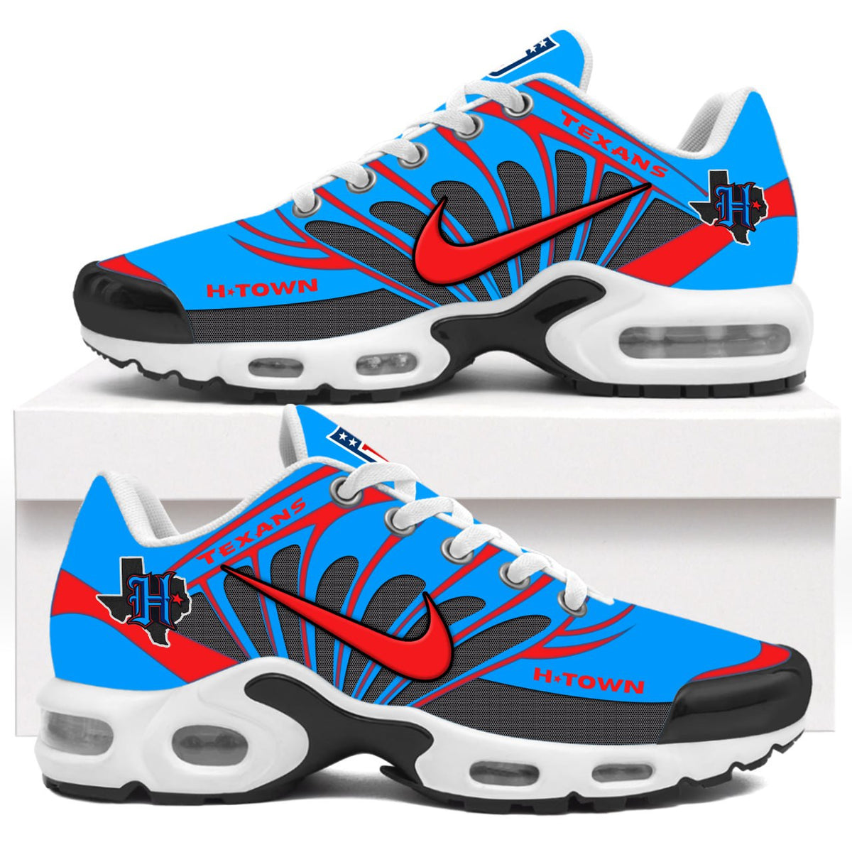 Houston Texans Blue Air Max Plus Shoes ~5693855 — view 1