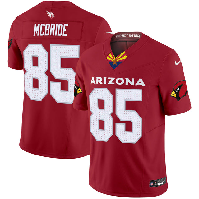 Men's Arizona Cardinals 2024 Special Vapor Limited Jersey V2 - All Stitched - Red - Trey McBride — view 1