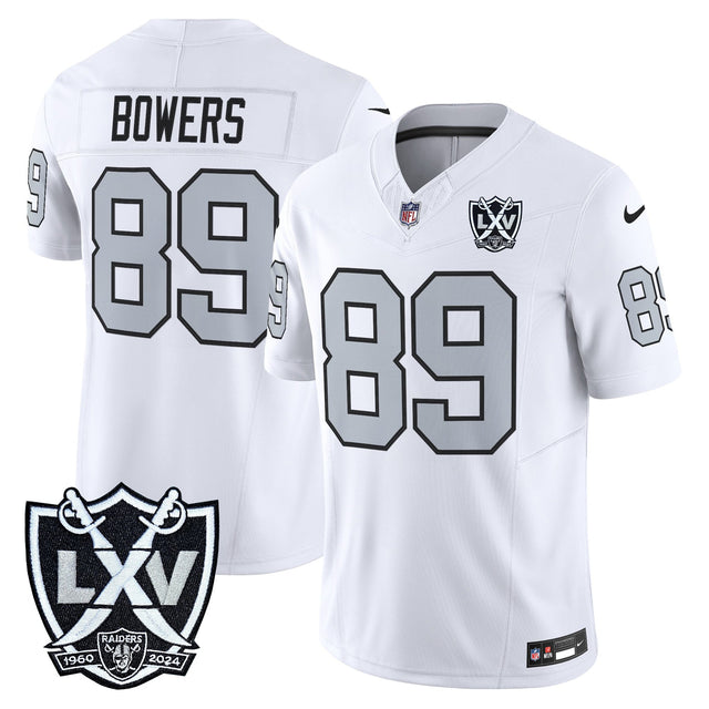 Men's Las Vegas Raiders 2026 Vapor Limited Jersey - All Stitched - White - Brock Bowers — view 1