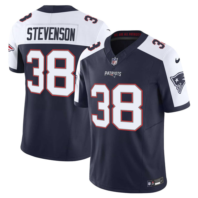 Men's Patriots Vapor Limited Jersey - All Stitched - Alternate - Rhamondre Stevenson — view 1