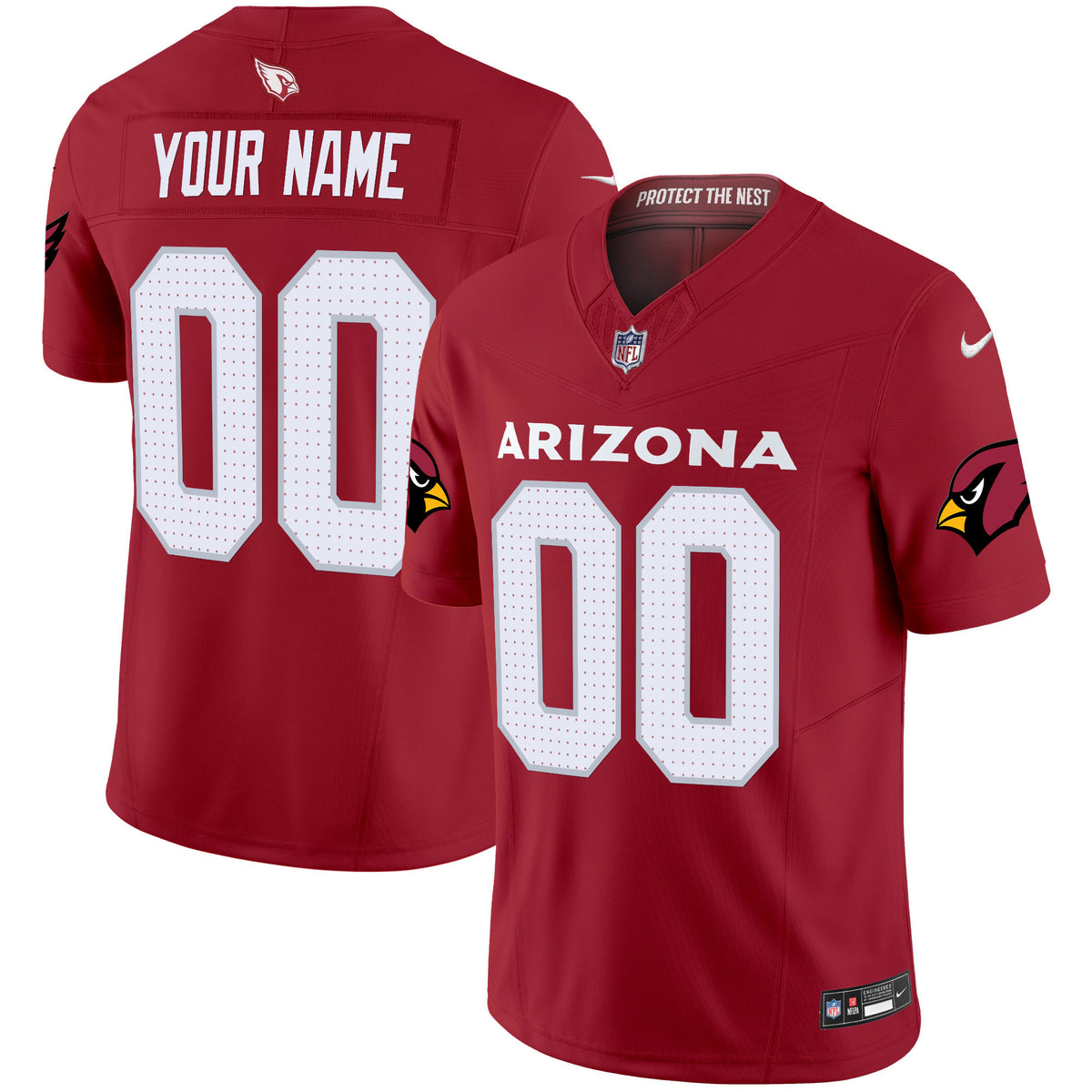 Arizona Cardinals 2024 Vapor Limited Custom Jersey - All Stitched - Red — view 1