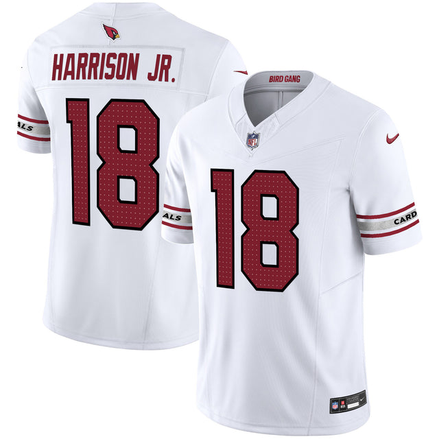 Men's Arizona Cardinals 2024 Vapor Limited Jersey - All Stitched - White - Marvin Harrison Jr — view 1
