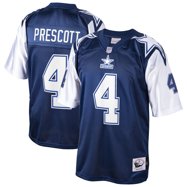 Men's Dallas Cowboys Throwback Player Jersey - All Stitched - Navy - Dak Prescott — view 1