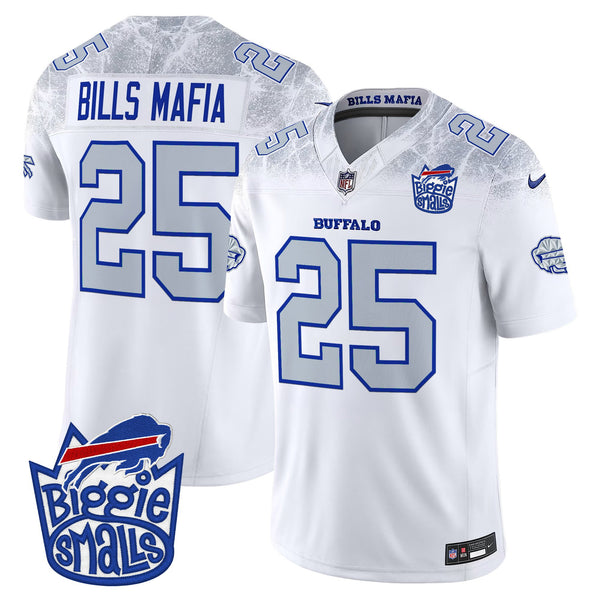 Men's Biggie Smalls × Buffalo Bills Vapor Limited Jersey - All stitched - Rivalries - #25 Bills Mafia — view 1