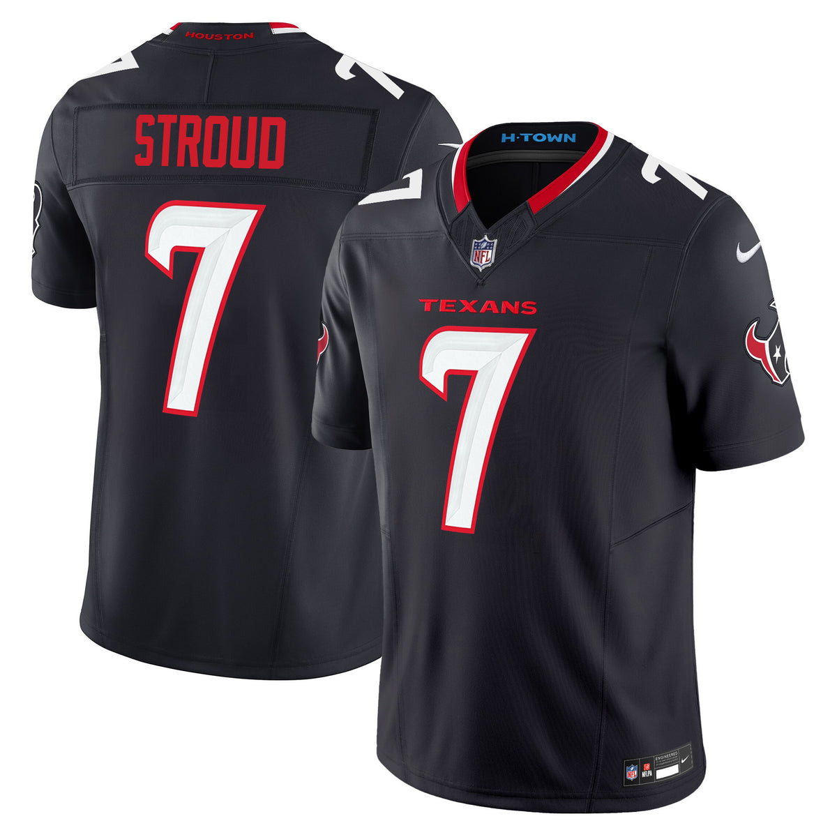 Men's Houston Texans 2024 Vapor Limited Jersey - All Stitched - Navy - C.J. Stroud — view 1
