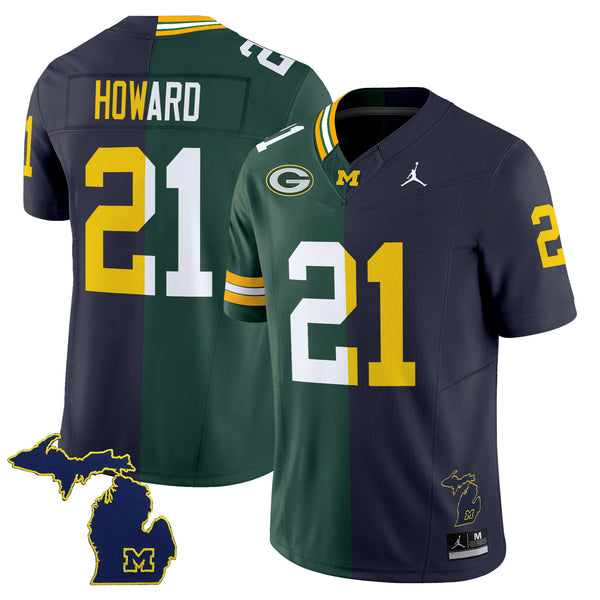 Desmond Howard Green Bay Packers Split Vapor Limited Jersey - All Stitched - Desmond Howard — view 1