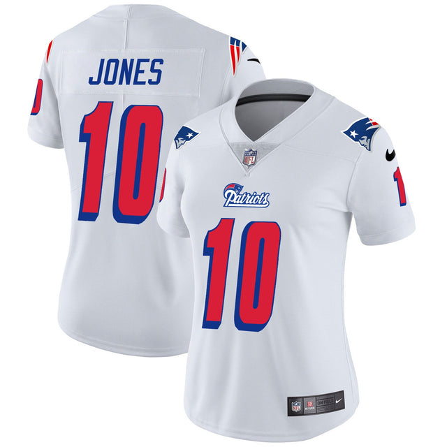Women's Patriots 1996 Throwback Limited Vapor Jersey - All Stitched - White - Mac Jones — view 1