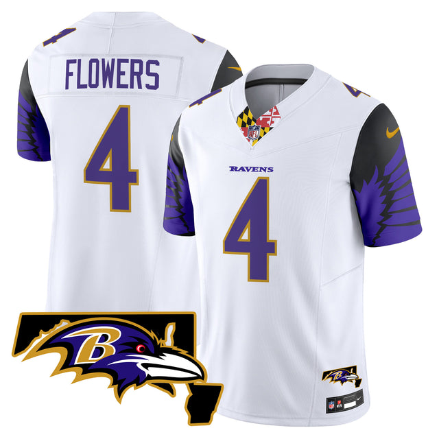 Men's Ravens Maryland Patch Vapor Limited Jersey V2 - All Stitched - Purple Limited - Derrick Henry — view 1