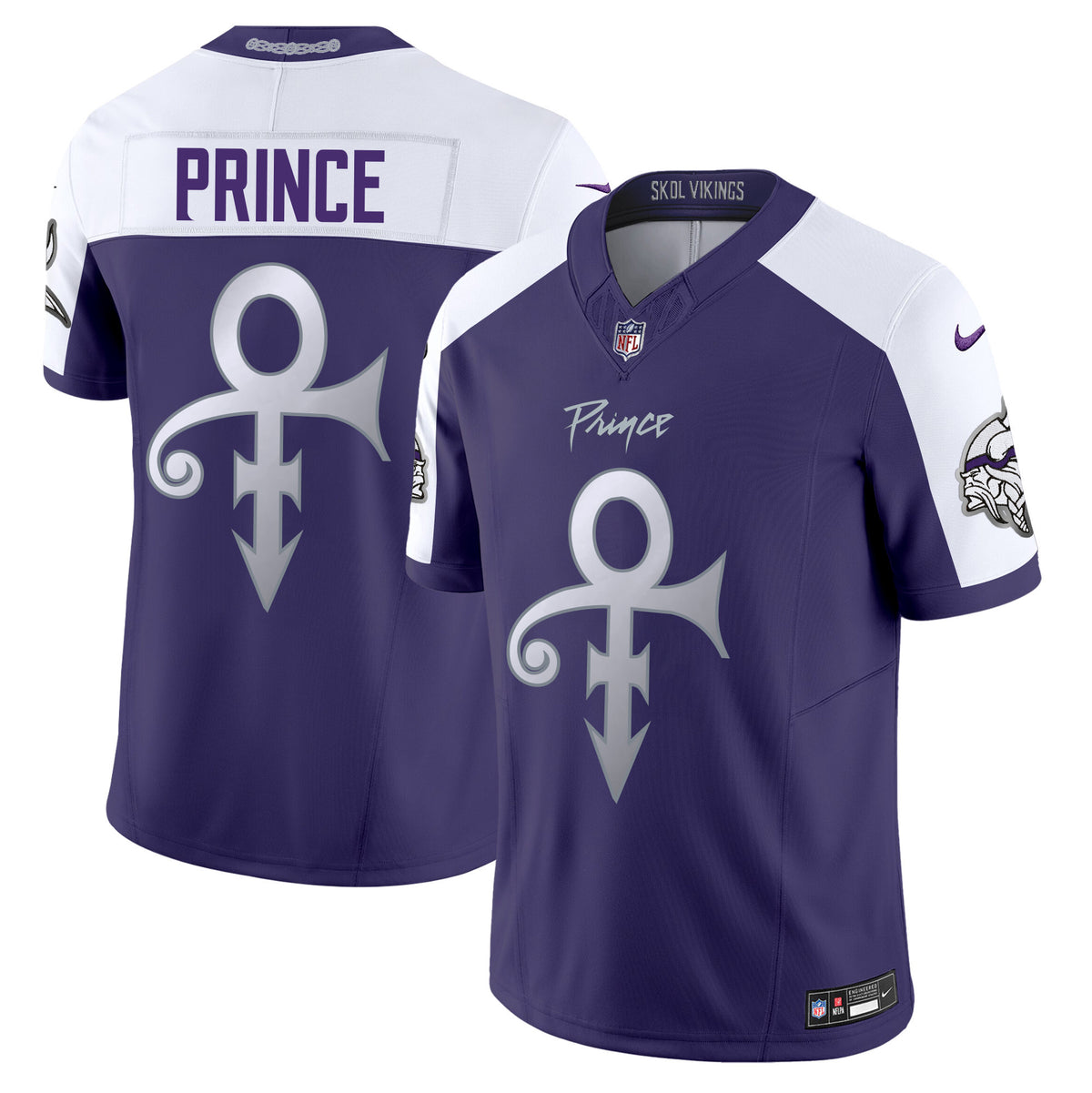 Men's Minnesota Vikings 2024 Prince Vapor Limited Jersey - All Stitched - Purple Alternate - Prince — view 1
