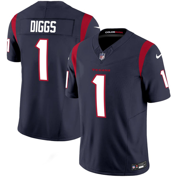 Stefon Diggs Houston Texans Navy Jersey - All Stitched - Navy — view 1