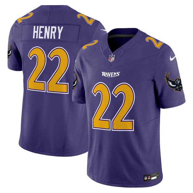 Men's Ravens Special Vapor Limited Jersey V2 - All Stitched - Purple - Derrick Henry — view 1